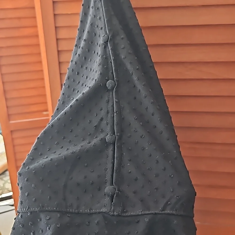 Rose + Olive ladie's black 3/4 split/buttoned sleeve blouse - size 3X NWT - Picture 3 of 8